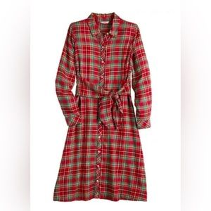 Flannel shirt dress